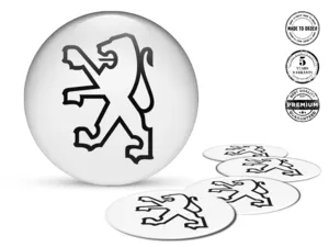 Peugeot Decalcomania Cerchio Auto Emblemi Alta Qualità